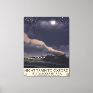 Impressão Em Tela Trem noturno para Oxford