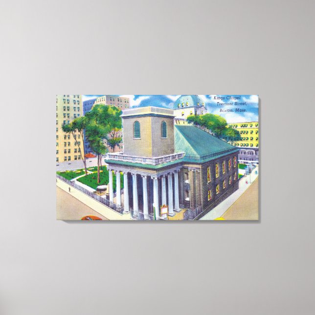 Impressão Em Tela Tremont Street View da Capela dos Reis (Frente)