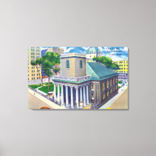 Impressão Em Tela Tremont Street View da Capela dos Reis