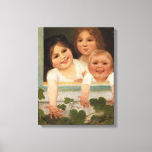 Três crianças na janela