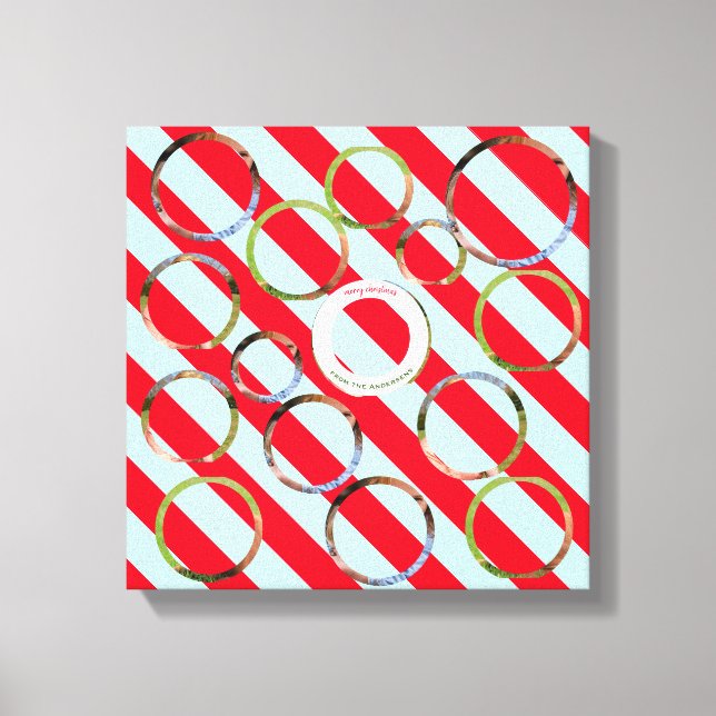 Impressão Em Tela Três Foto Personalizada Red Strike Fab Natal (Frente)