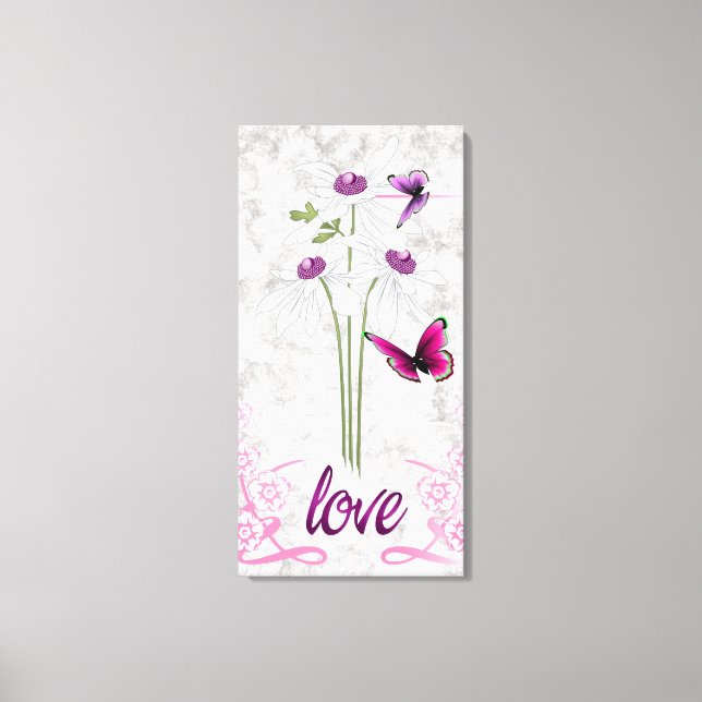 Impressão Em Tela Três margaridas (Frente)