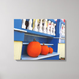 Impressão Em Tela Três Pumpkins em um Passo - Martha's Vineyard