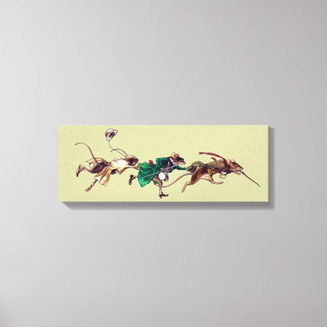 Impressão Em Tela Três Ratos Cegos (Frente)