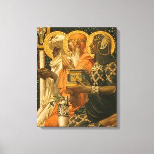 Impressão Em Tela Três Reis Magos Natal Vintage JC Leyendecker