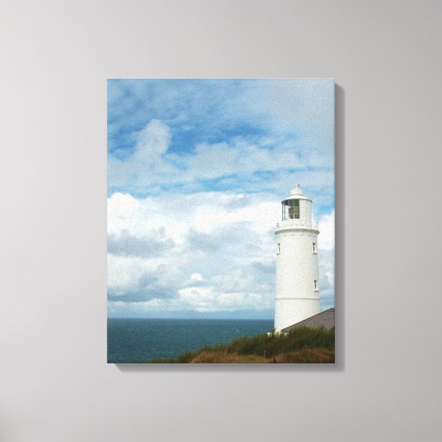 Impressão Em Tela Trevose Head Lighthouse Cornwall Inglaterra (Frente)