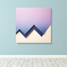 Impressão Em Tela Triângulos de gradiente - Indigo para Abstrato Lil