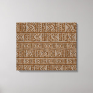 Impressão em tela tribal africana