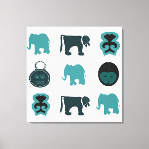 Impressão Em Tela tribal africano