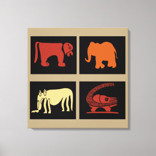 Impressão Em Tela tribal africano