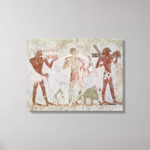 Impressão Em Tela Tributos do carregando de Kushites do ouro