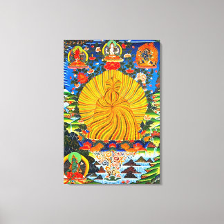 Impressão Em Tela Trikaya Buddha Poderoso Mandala Energético Positiv