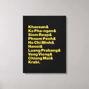 Impressão Em Tela Trilha / Circuito de Banana Pancake