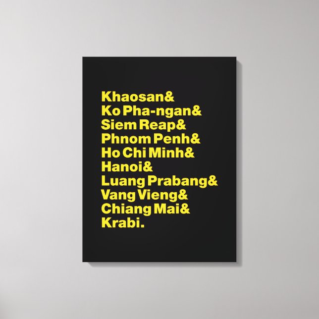 Impressão Em Tela Trilha / Circuito de Banana Pancake (Frente)