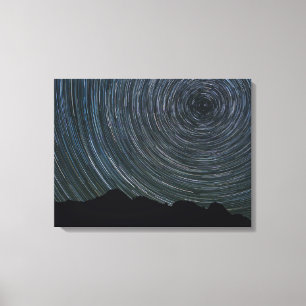 Impressão Em Tela Trilhos Estrelas Ao Redor De Polaris   Ingalls Pas