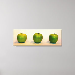 Impressão Em Tela Trio verde de Apple