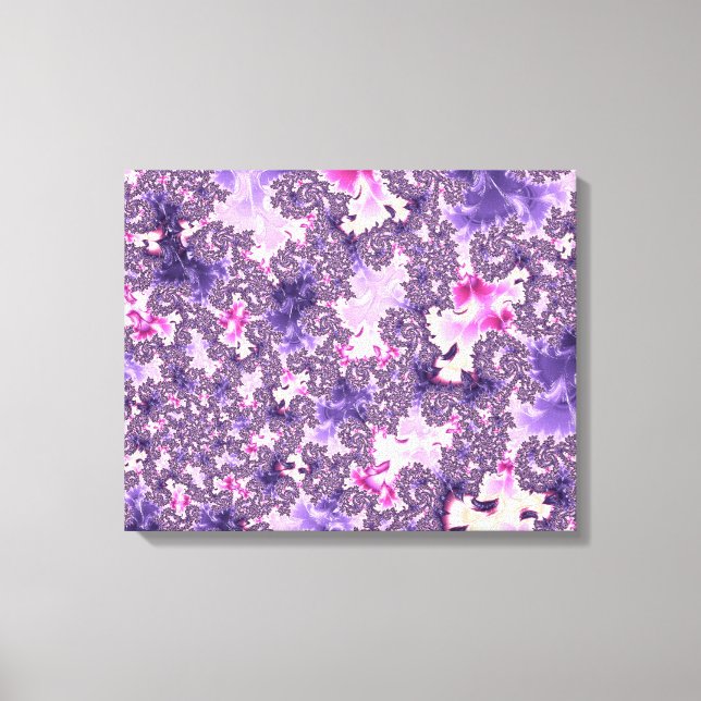 Impressão Em Tela Trippy Funky Boho Groovy Pastel Espiral Arte Fract (Frente)