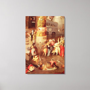 Impressão Em Tela Triptych da tentação de St Anthony