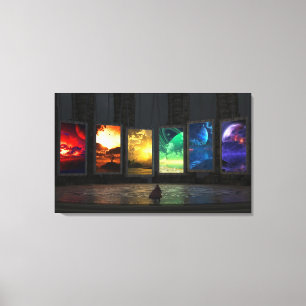 Impressão Em Tela Triptych de portais