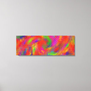 Impressão Em Tela Triptych Rainbow Tecido