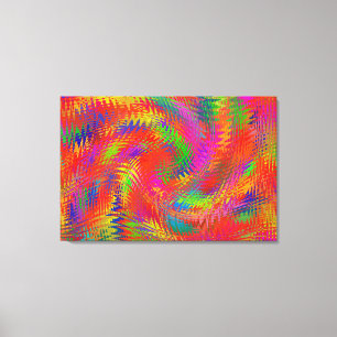 Impressão Em Tela Triptych Rainbow Tecido