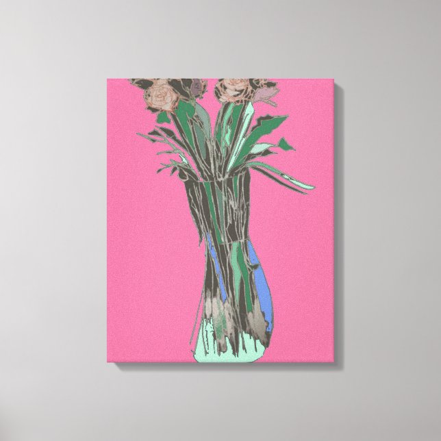 Impressão Em Tela Triptych Wall Art ImperfeitoFlowers Ainda Bloqueia (Frente)