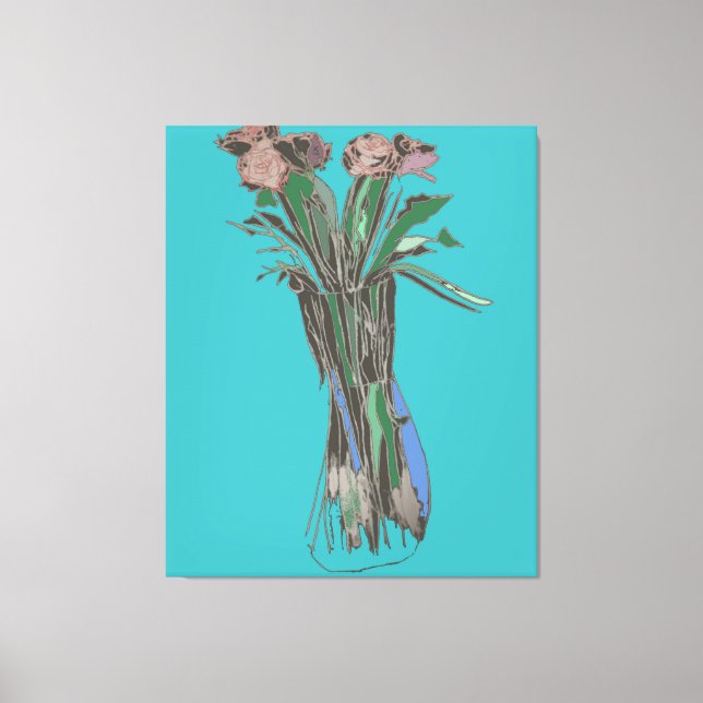 Impressão Em Tela Triptych Wall Art ImperfeitoFlowers Ainda Bloqueia (Frente)