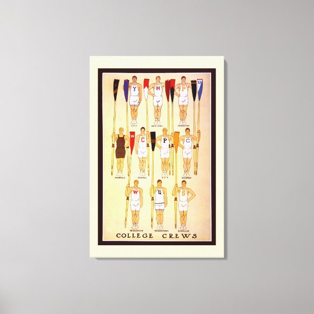 Impressão Em Tela Tripulações e Orelhas de Colégio Remadas (Frente)