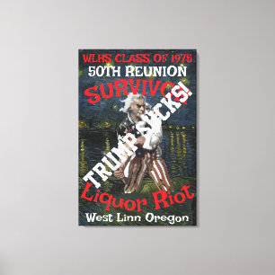 Impressão Em Tela Tripulante Sobrevivente WLHS 50ª CLASSE REUNION