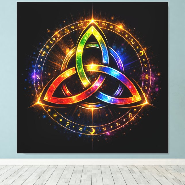 Impressão Em Tela Triquetra_C (Insitu(piso de madeira))