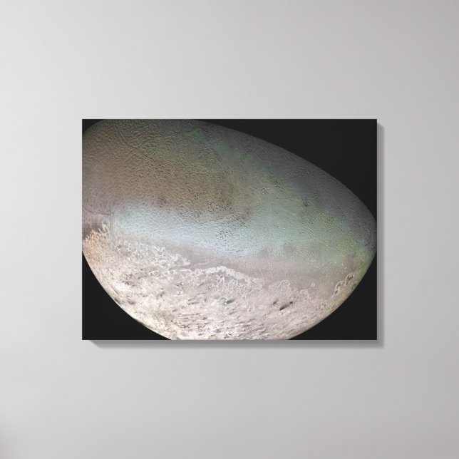 Impressão Em Tela Triton, a maior lua do planeta Netuno (Frente)
