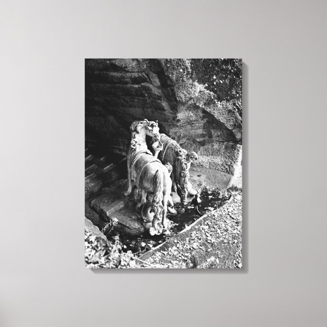 Impressão Em Tela Tritons regando os cavalos do sol (Frente)