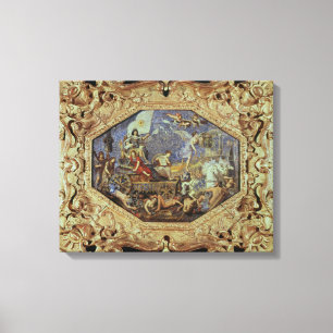 Impressão Em Tela Triumph de Louis XIII sobre inimigos