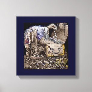 Impressão Em Tela Troll da arca do tesouro