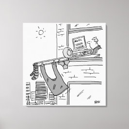 Impressão Em Tela Trombonista Músico Engraçado