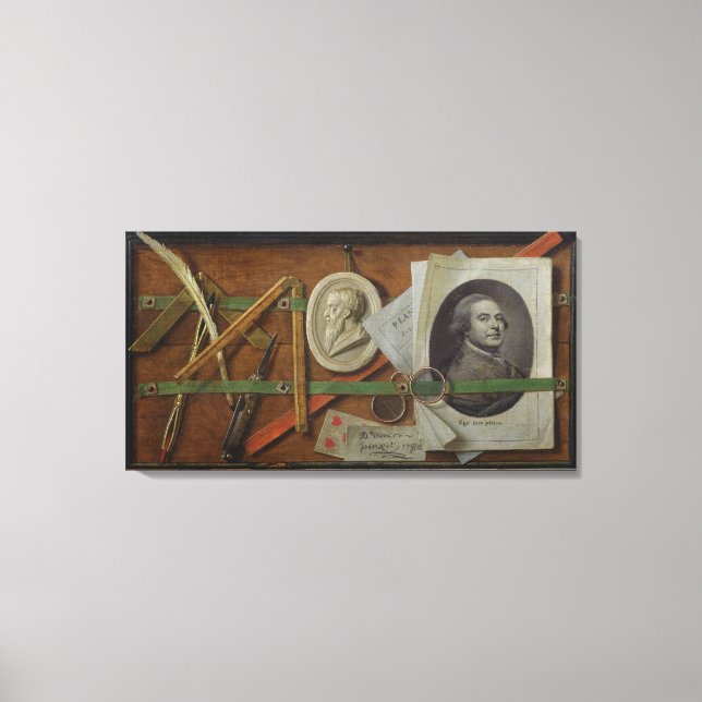Impressão Em Tela Trompe l'Oeil, 1785 (Frente)
