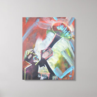 Impressão Em Tela Trompete de Jazz Abstrato Neo-Expressionista