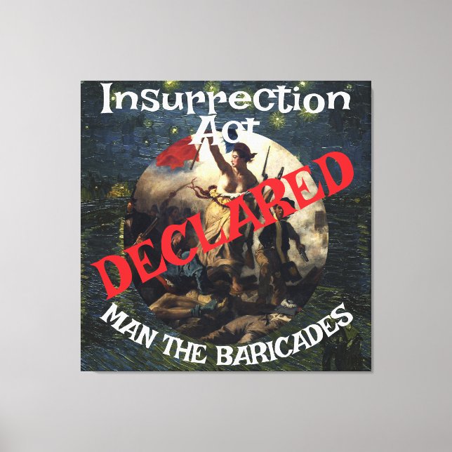 Impressão Em Tela Trump Bans Fornication Adultery Blue States (Frente)