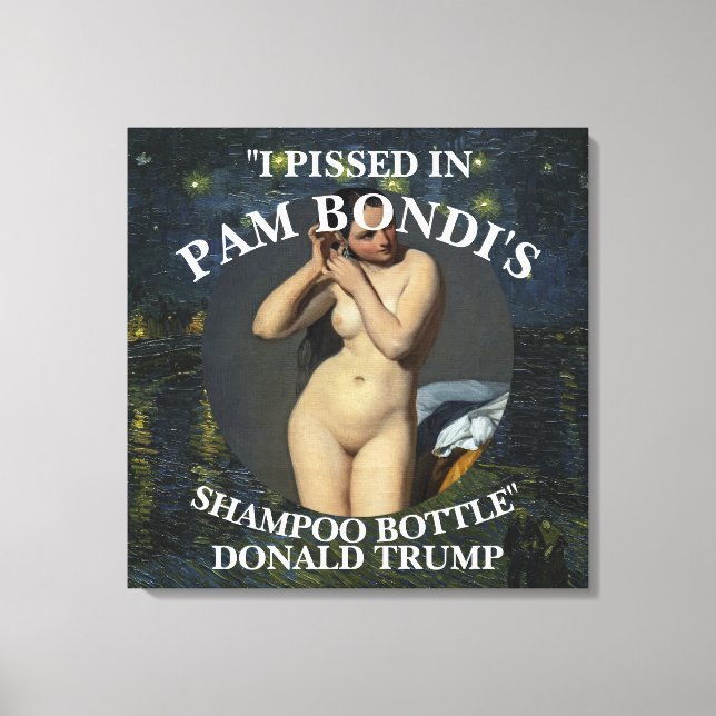 Impressão Em Tela Trump Cheeseburger Partido Republicano Jesus Putin (Frente)