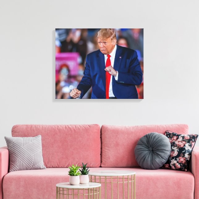 Impressão Em Tela Trump Dance Engraçado (Insitu(Sala de estar))