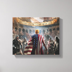 Impressão Em Tela Trump representado como um gladiador em um antigo 