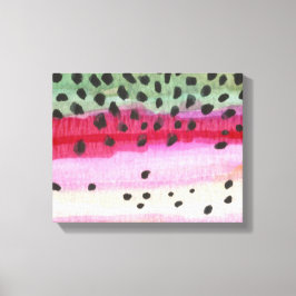 Impressão Em Tela Truta Arco-Íris