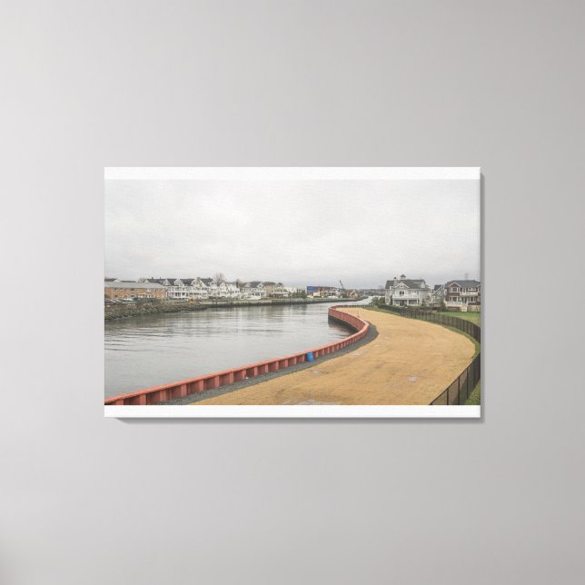 Impressão Em Tela Tubarão-dorso Belmar NJ (Frente)