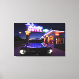 Impressão Em Tela Tucumcari, New mexico, os Estados Unidos. Rota 66