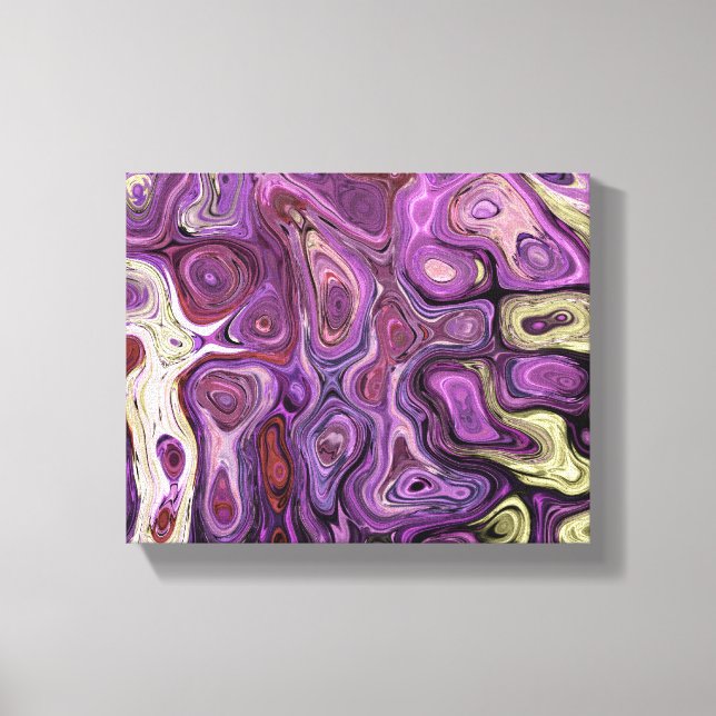 Impressão Em Tela Tudo Abstrato 55,55 (Frente)