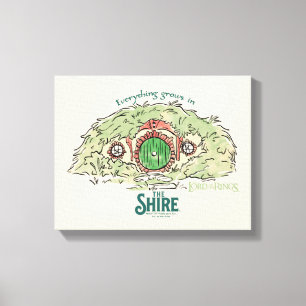 Impressão Em Tela Tudo Cresce na TERRA DOS HOBBITS™