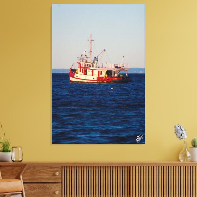 Impressão Em Tela Tug Boat na Baía de Motim #2 (Insitu(Sala de estar))