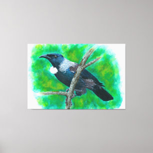 Impressão Em Tela Tui da Nova Zelândia - Pintura em acrílico