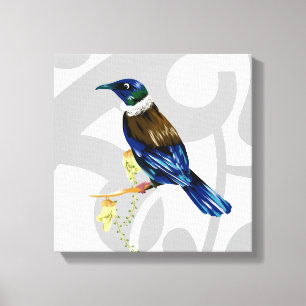 Impressão Em Tela Tui NZ Bird
