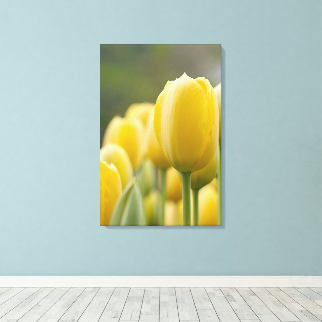 Impressão Em Tela Tulip para cima (Insitu(piso de madeira))